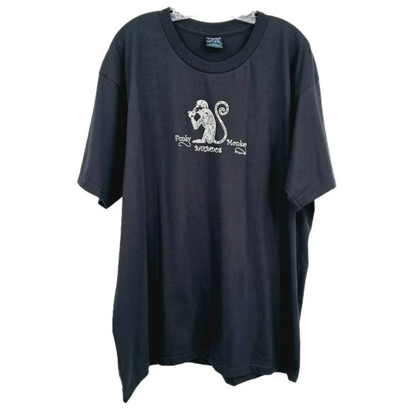 York Funky Monkey CocoNuts Barbados TShirt XXL Black White Graphic Cotton Unisex - Picture 7 of 7